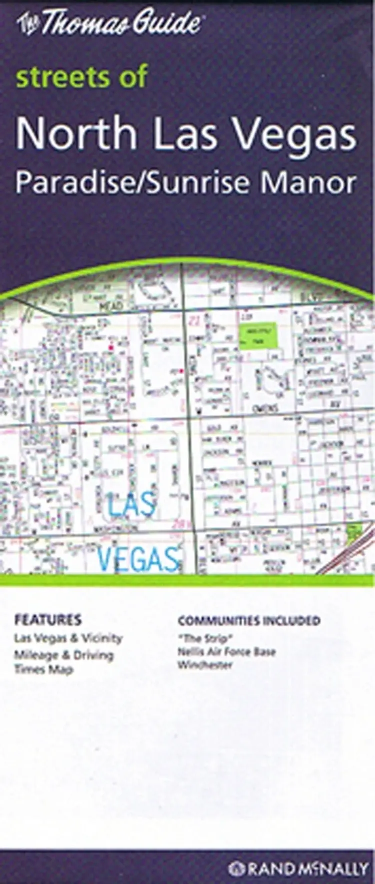Las Vegas North: Paradise - Sunrise Manor - The Strip 1:15.000 af Rand McNally
