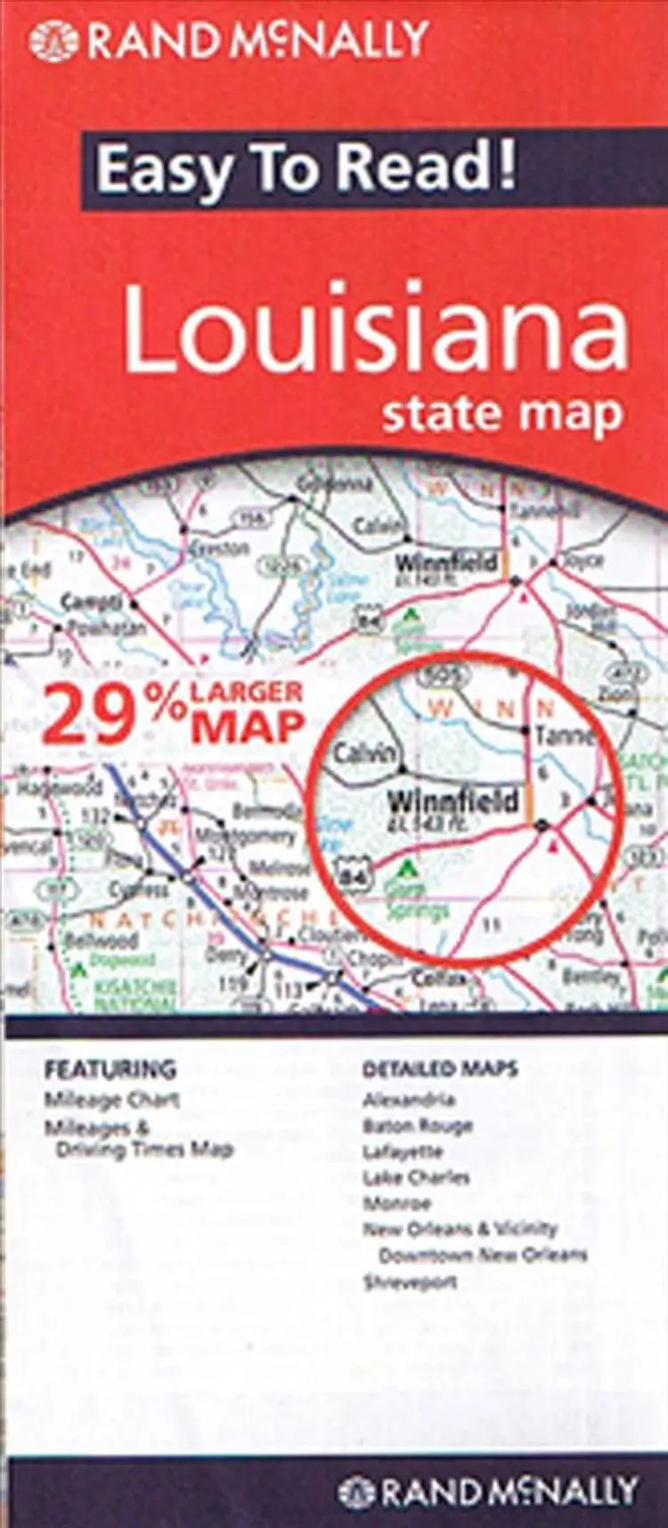 Louisiana State Map, Rand McNally Easy to Read af Rand McNally