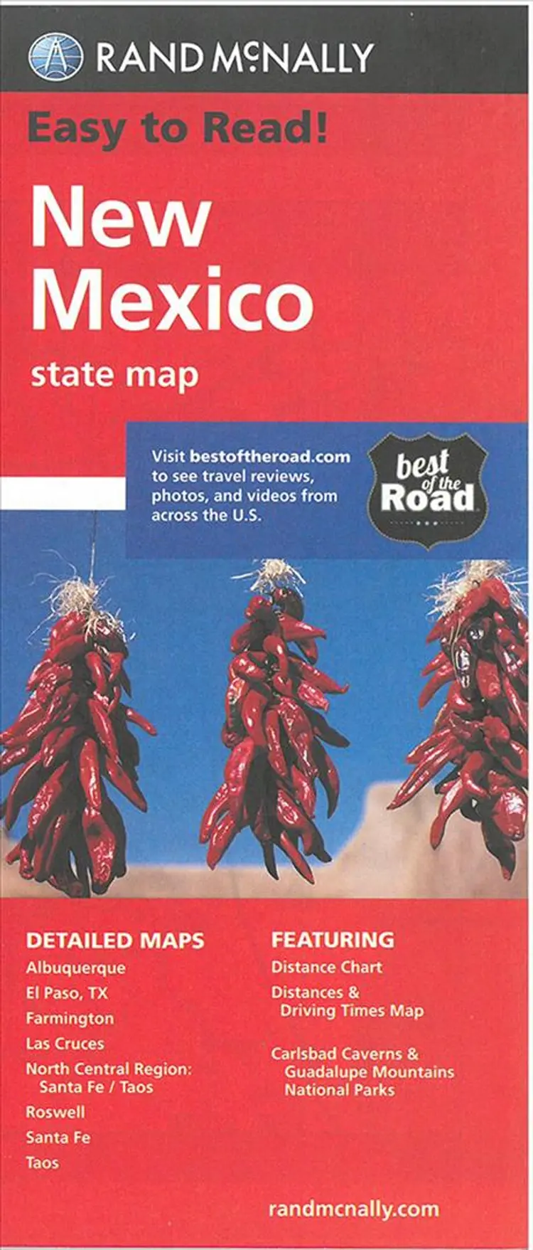 New Mexico State Map af Rand McNally