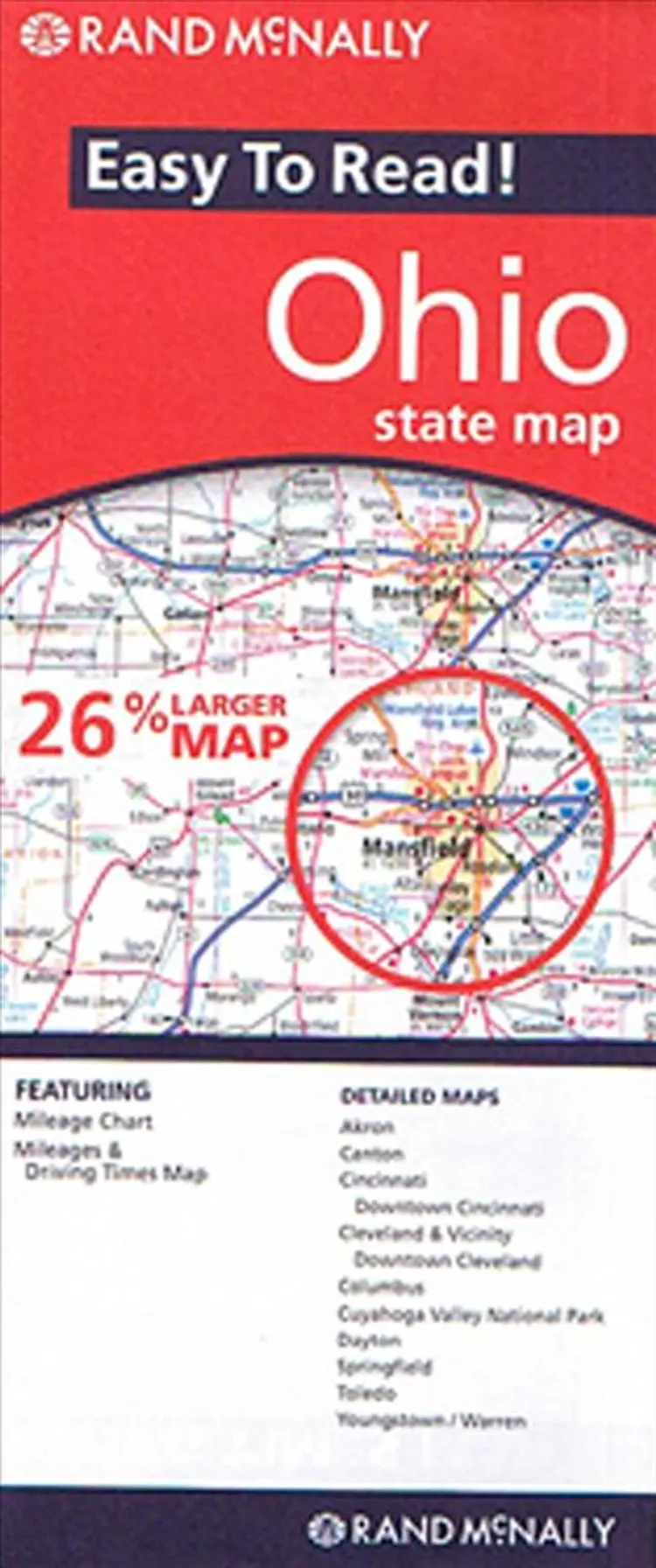 Ohio State Map af Rand McNally