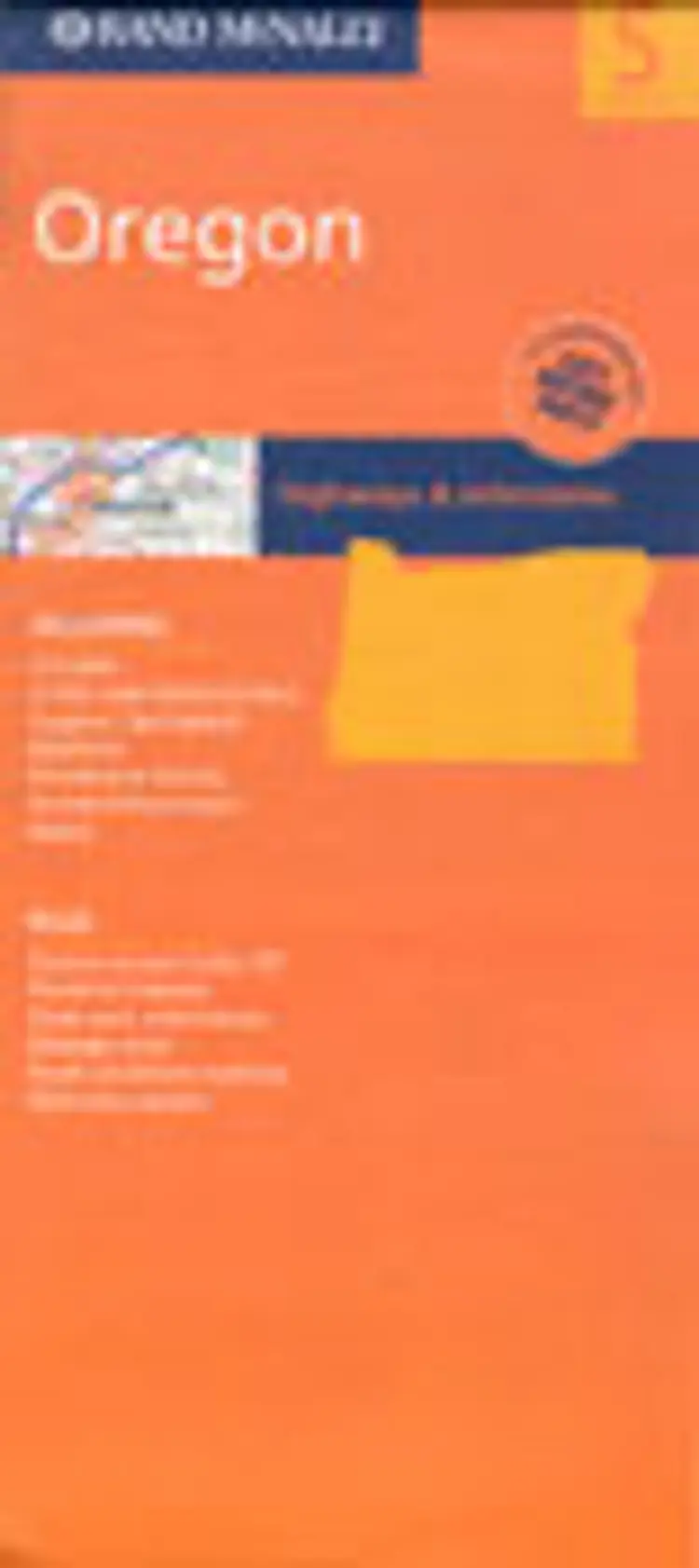 Oregon, Rand McNally State Map