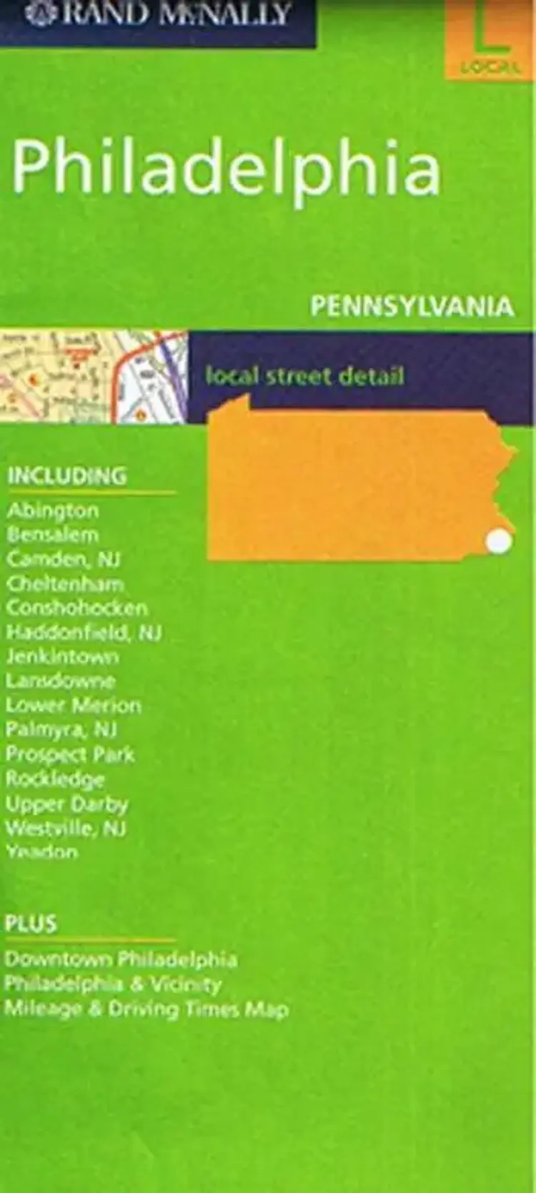 Philadelphia 1:30.000 af Rand McNally