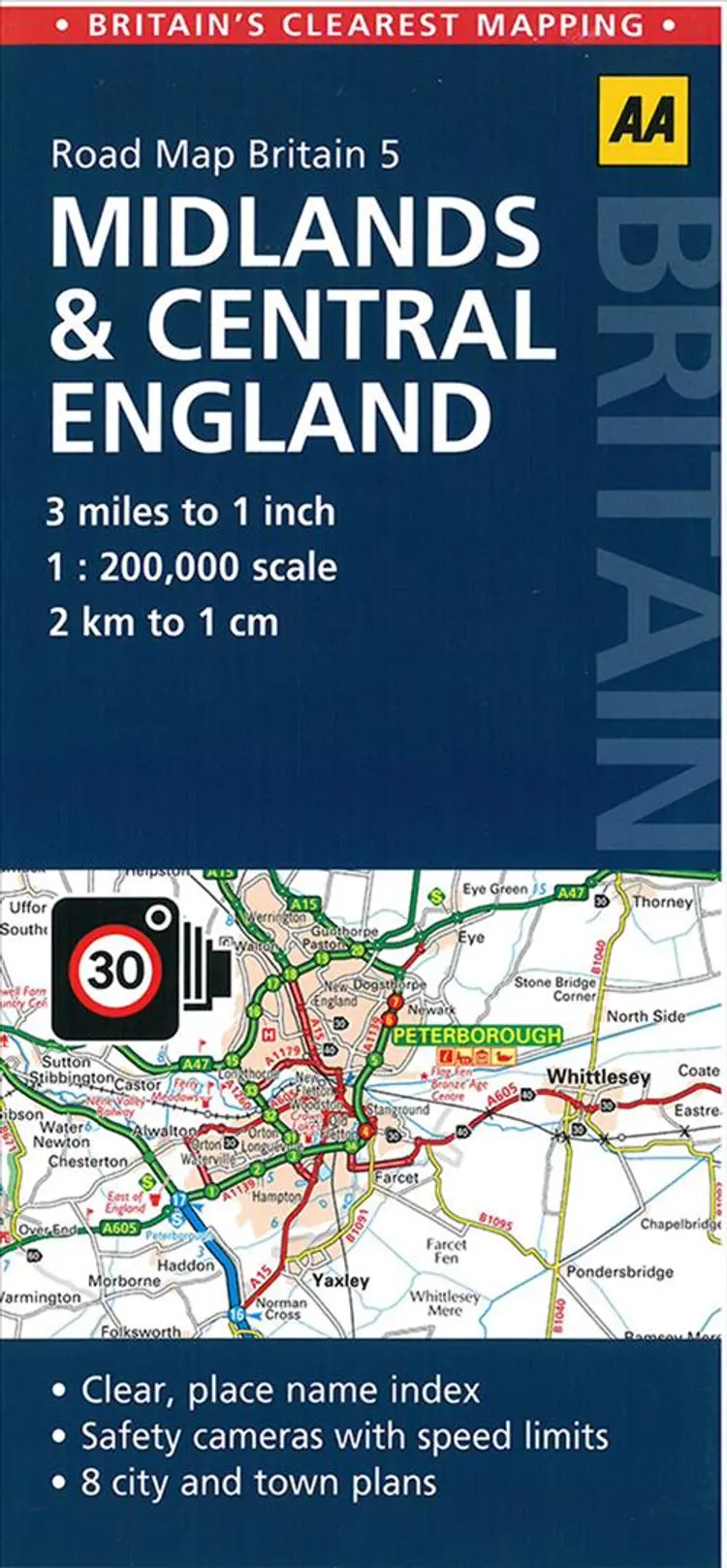 AA Road Map Britain 5: Midlands & Central England af AA