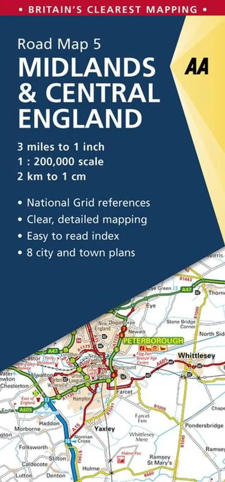 AA Road Map Britain 5: Midlands & Central England - AA af AA