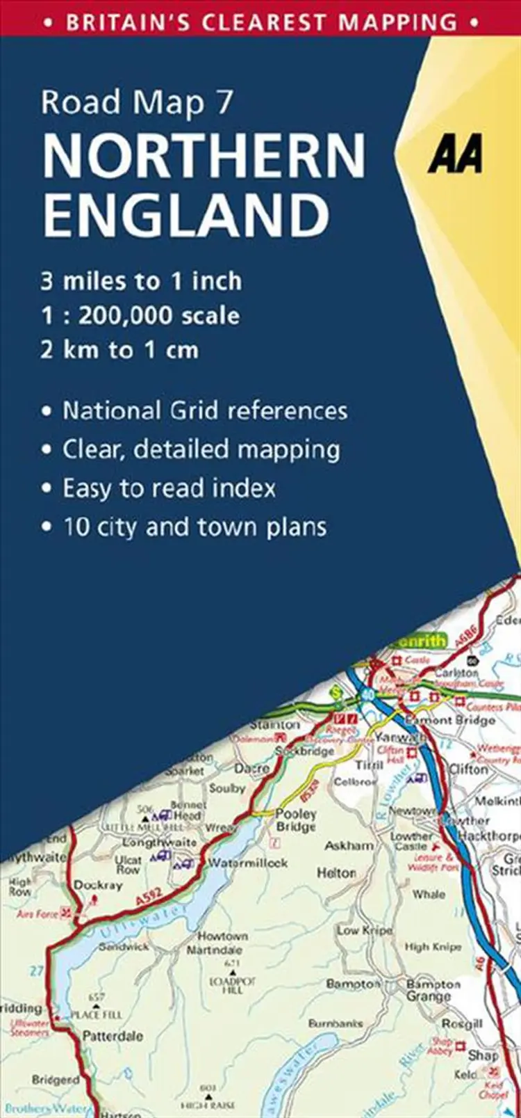 AA Road Map Britain 7: Northern England af AA
