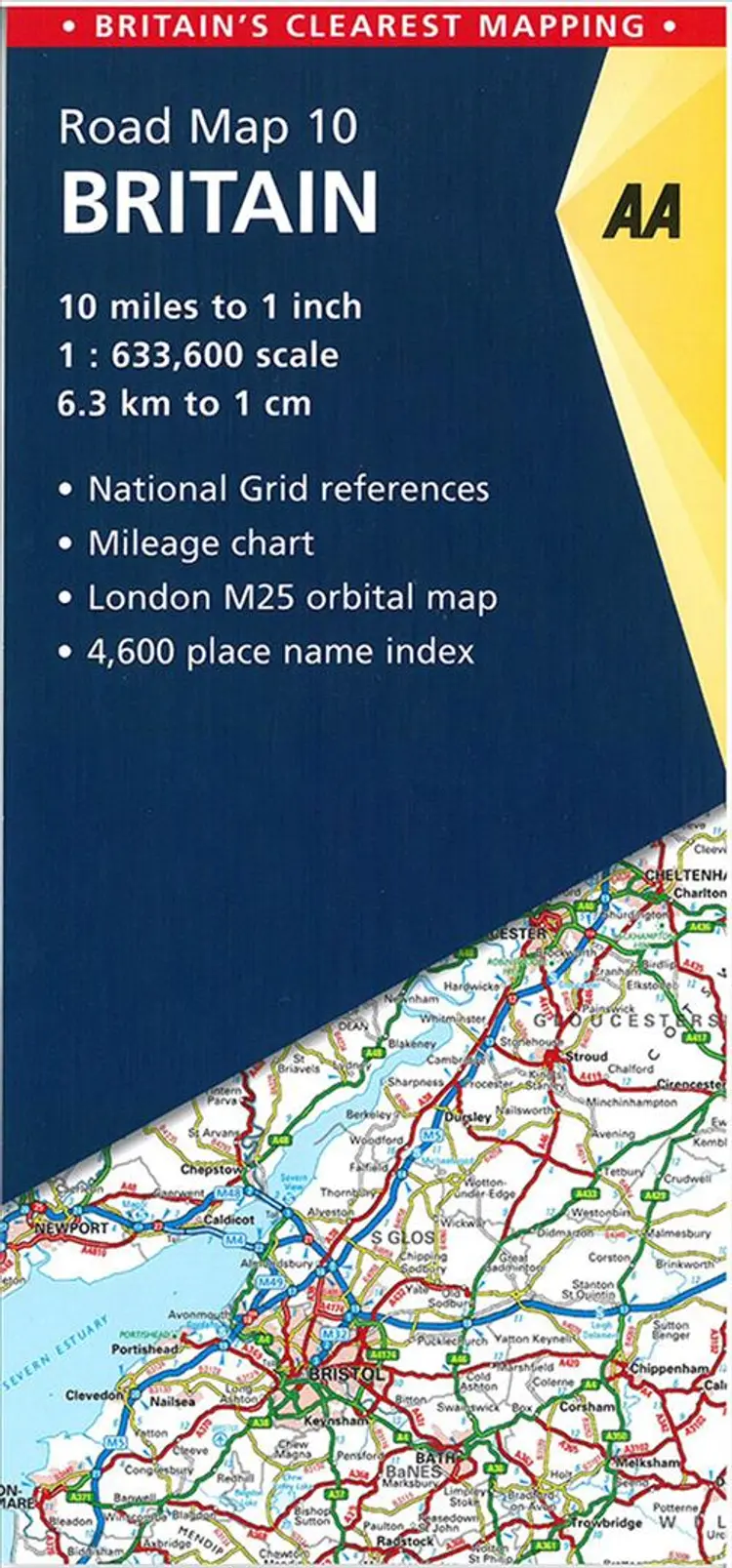AA Road Map Britain 10: Britain af AA