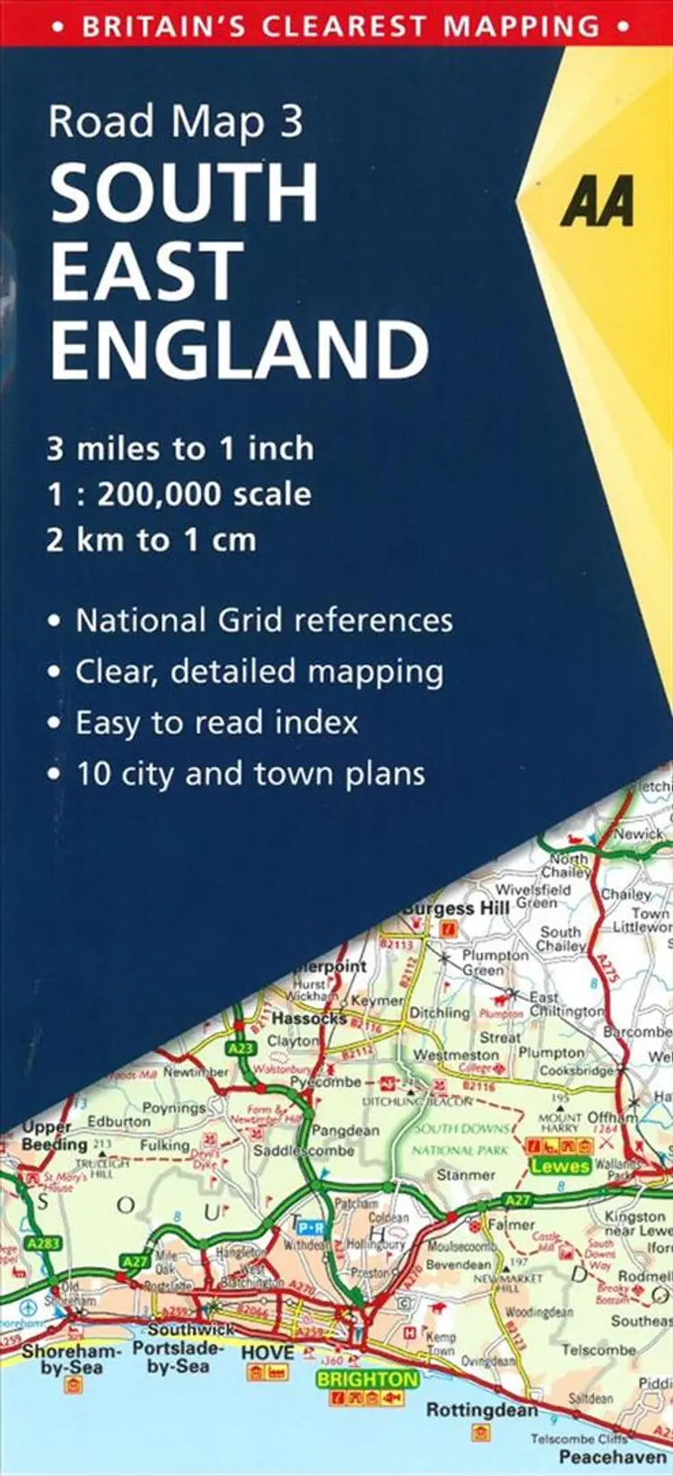 AA Road Map Britain 3: South East England af AA