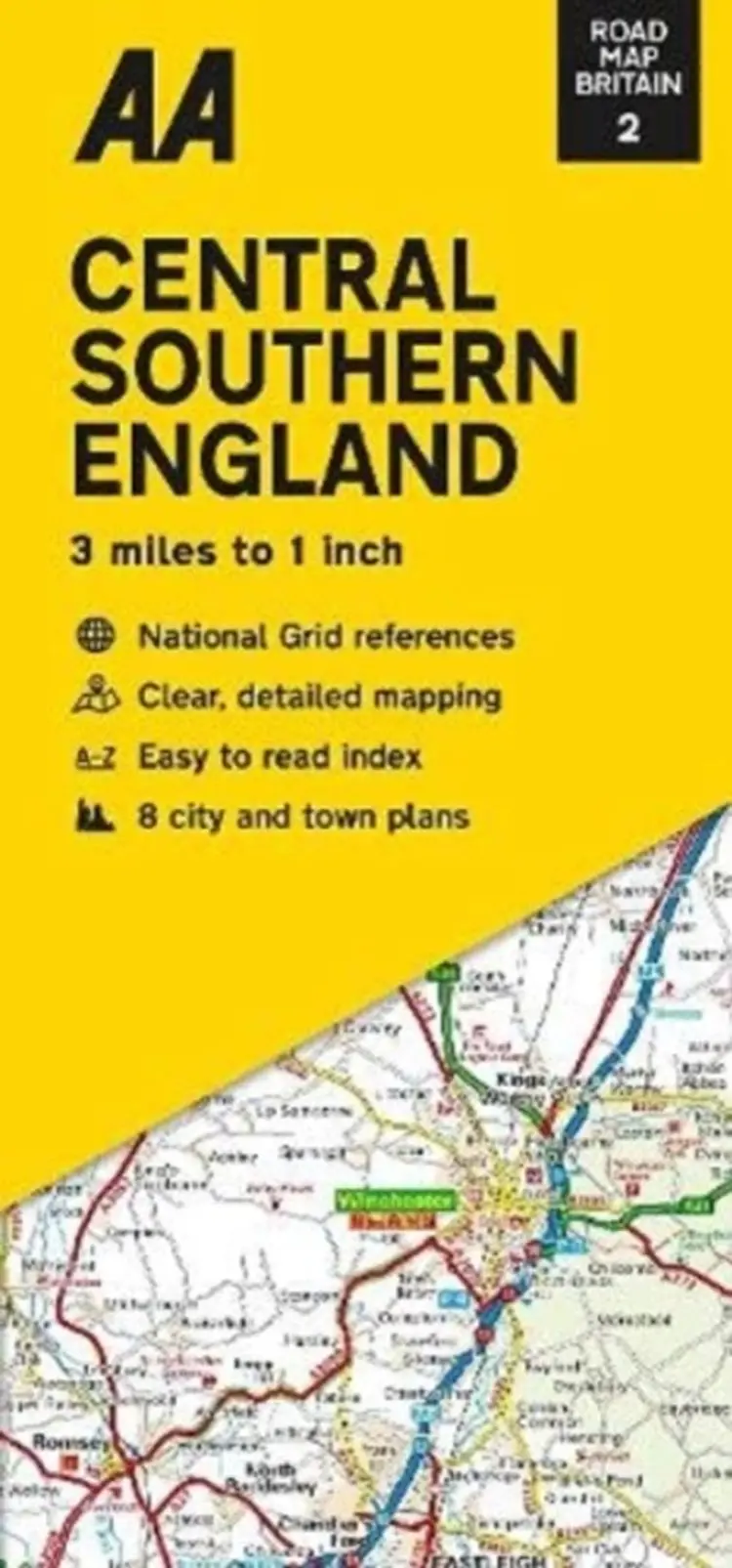 AA Road Map Britain 2: Central Southern England af AA