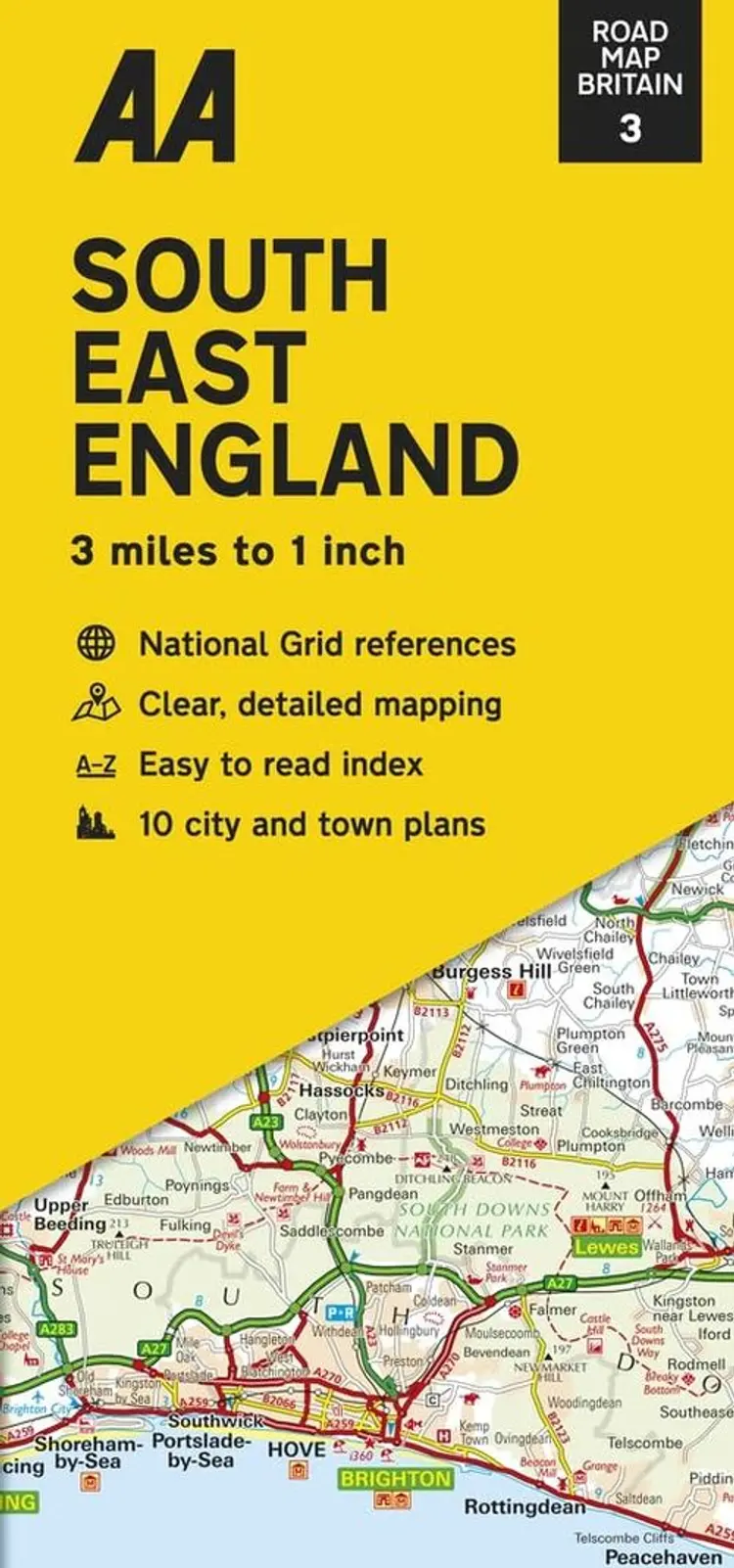 AA Road Map Britain 3: South East England af AA