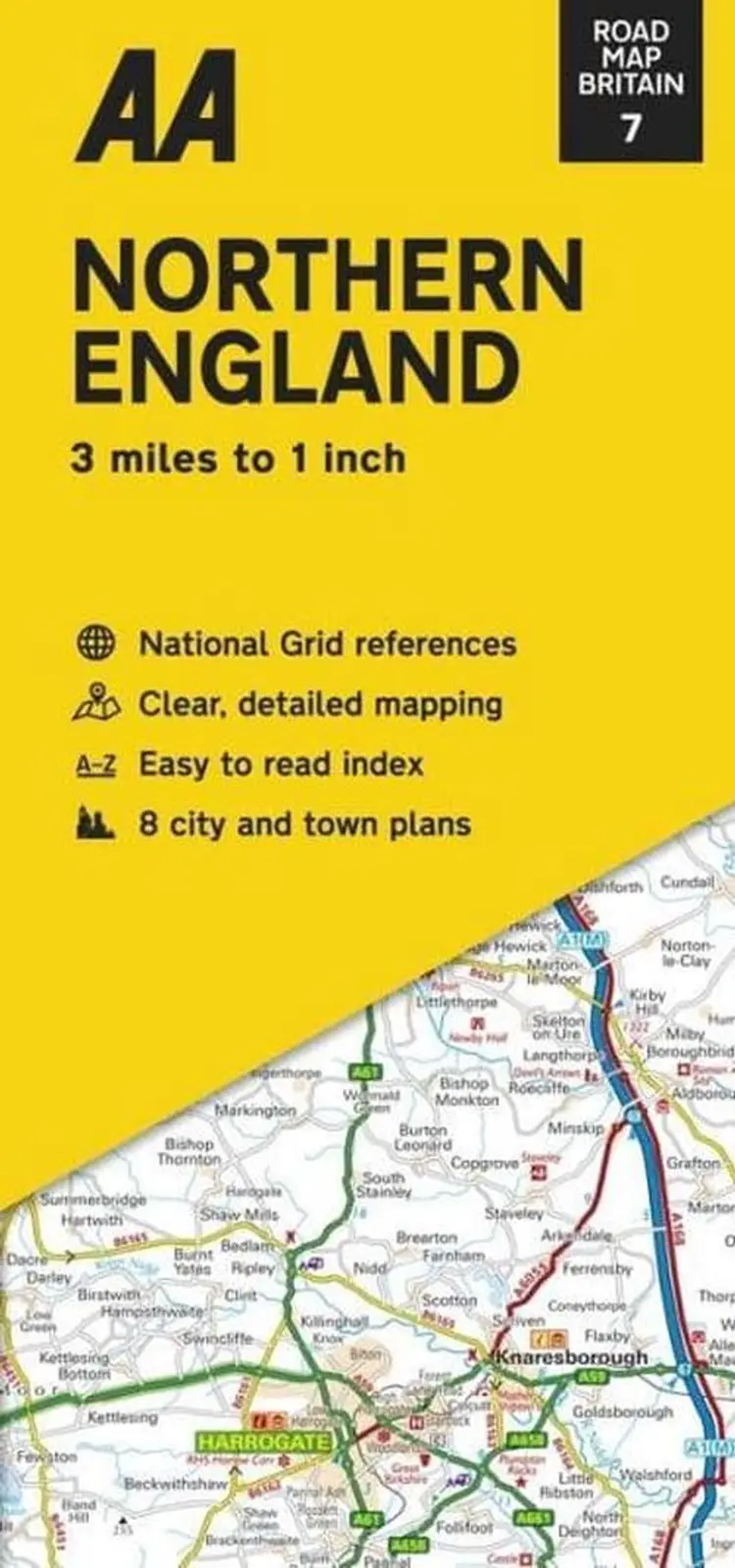 AA Road Map Britain 7: Northern England af AA