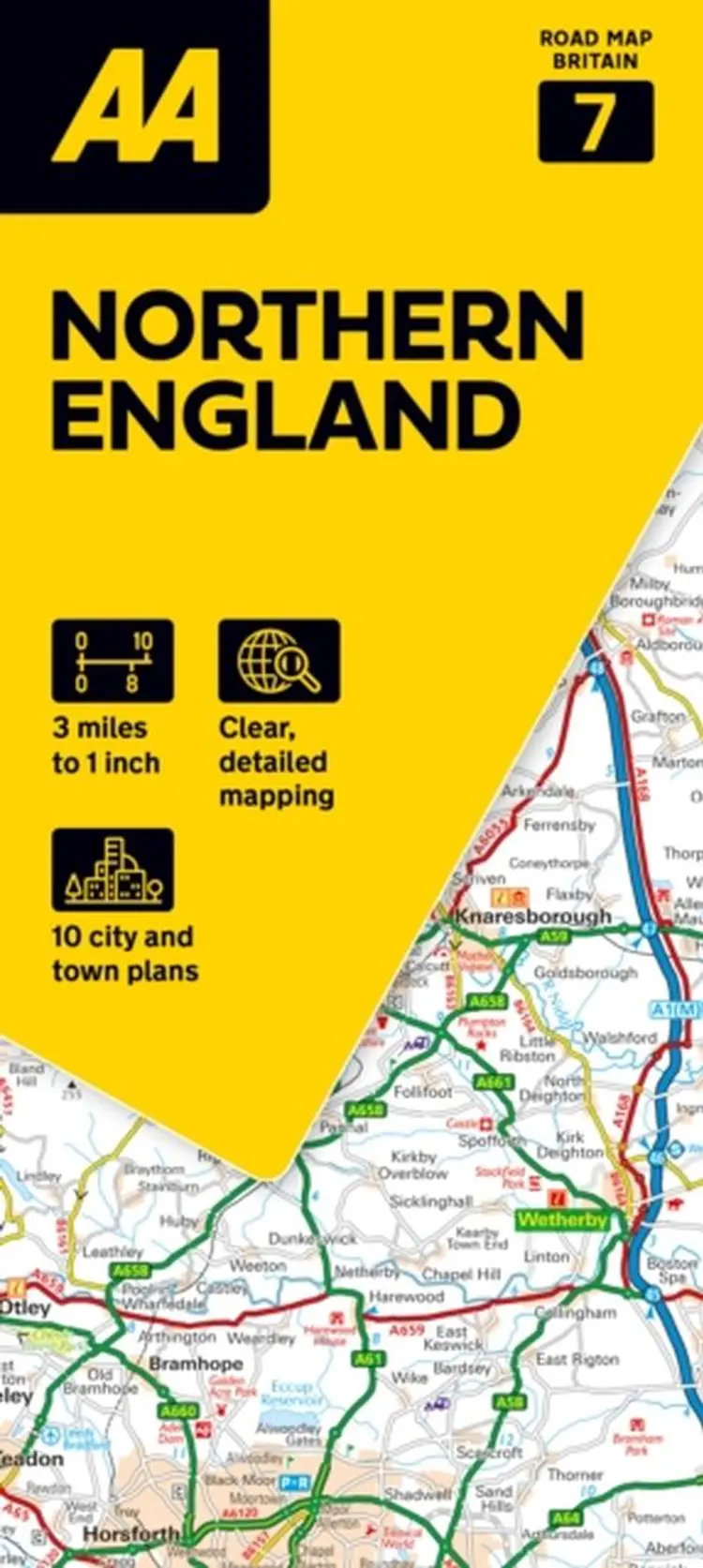 AA Road Map Britain 7: Northern England af AA