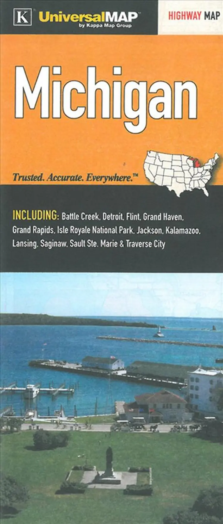 Michigan Highway Map af KappaMap