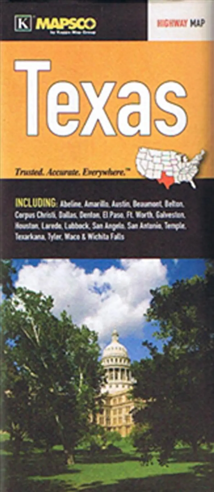 Texas Highway Map af KappaMap