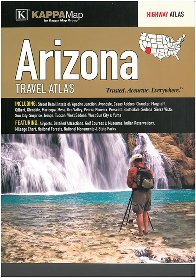 Arizona Travel Atlas af KappaMap