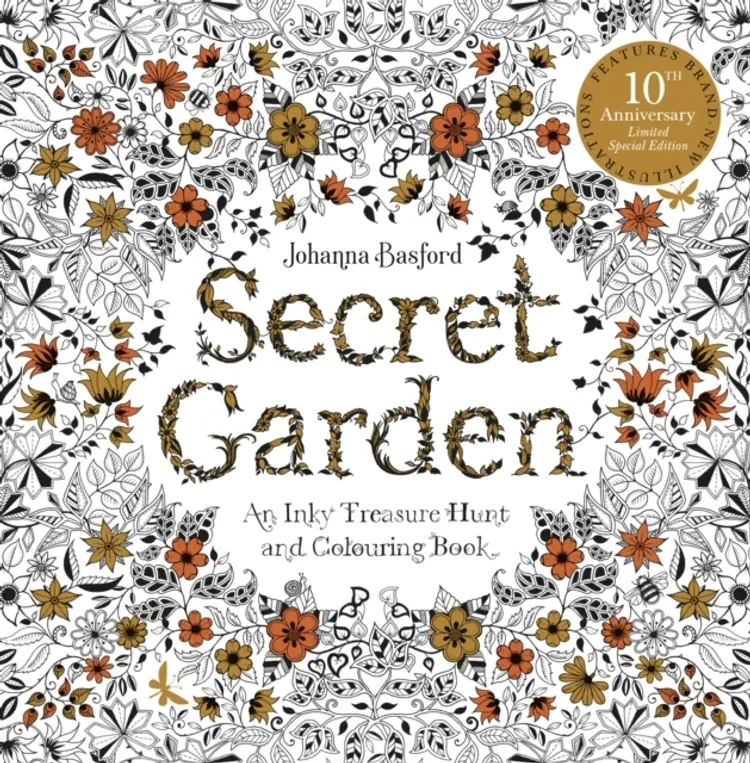 Secret Garden: An Inky Treasure Hunt and Colouring Book - 10th Anniversary Limited Special Edition af Johanna Basford