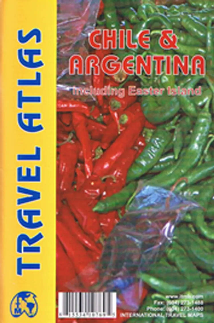 Chile & Argentina Travel Atlas af ITM Publications