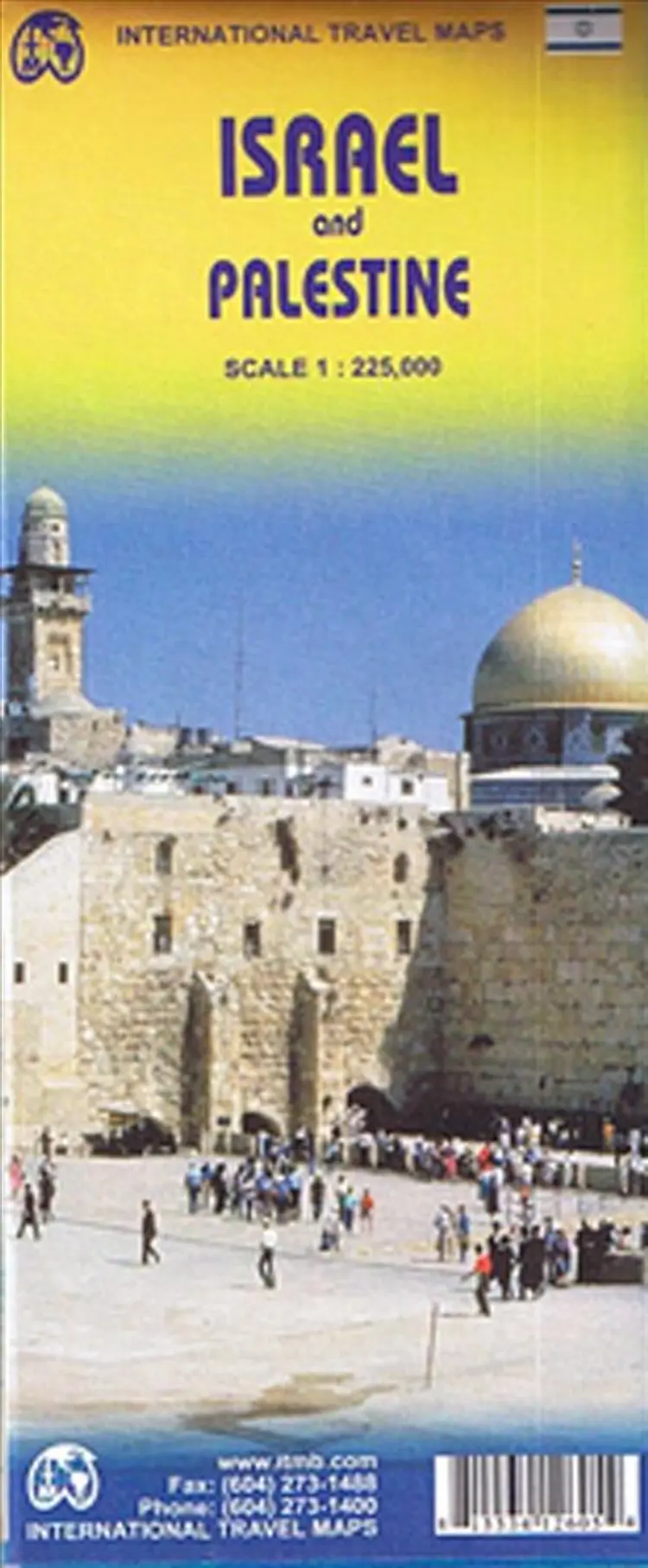 Israel & Palestine Travel Map