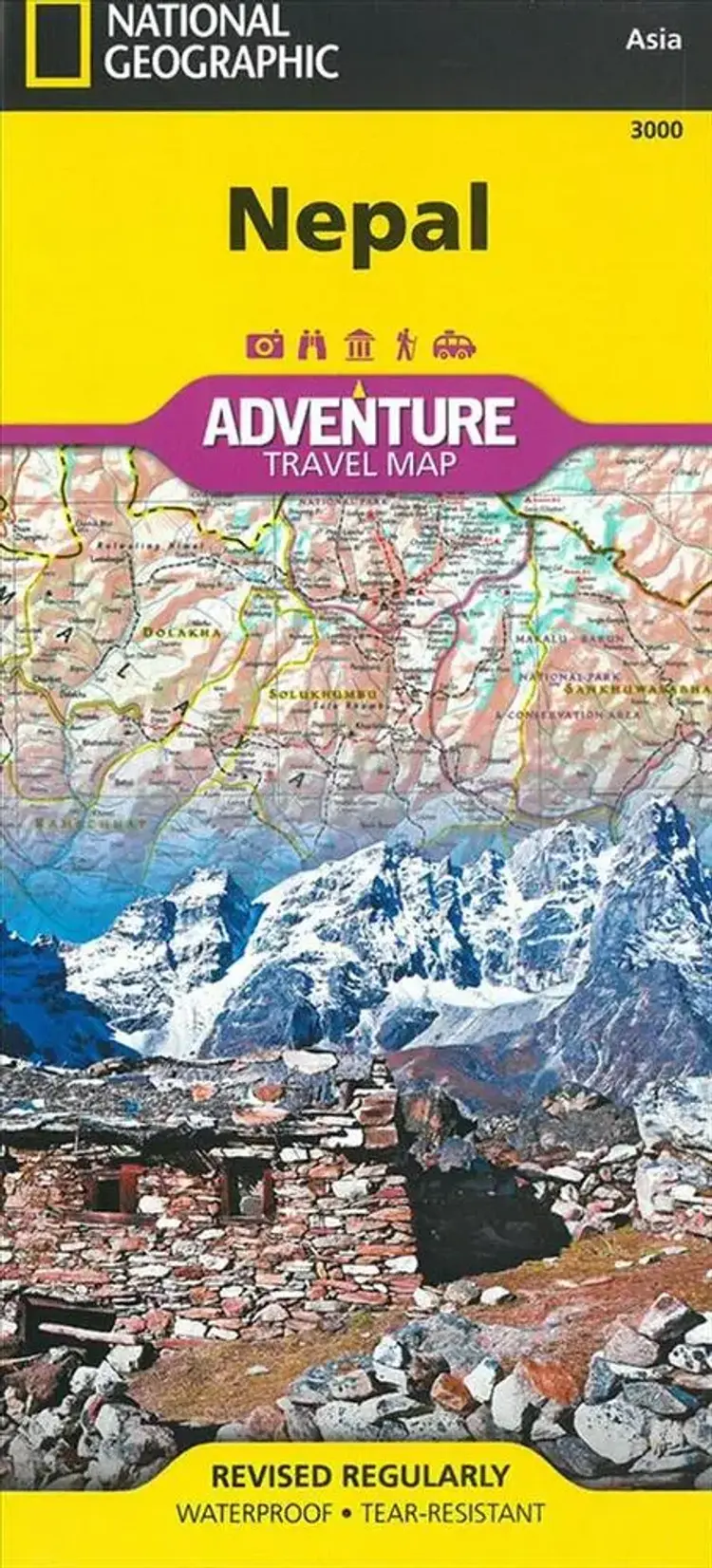Nepal Adventure Travel Map