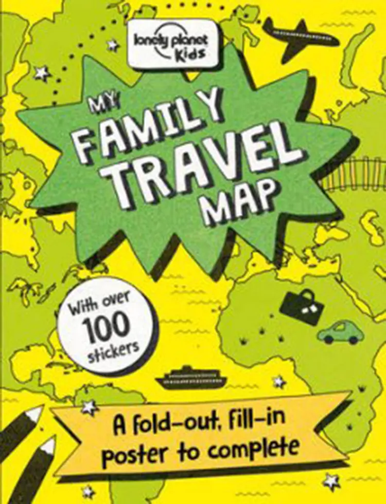 My Family Travel Map: A fold-out-fill-in poster to complete af Lonely Planet