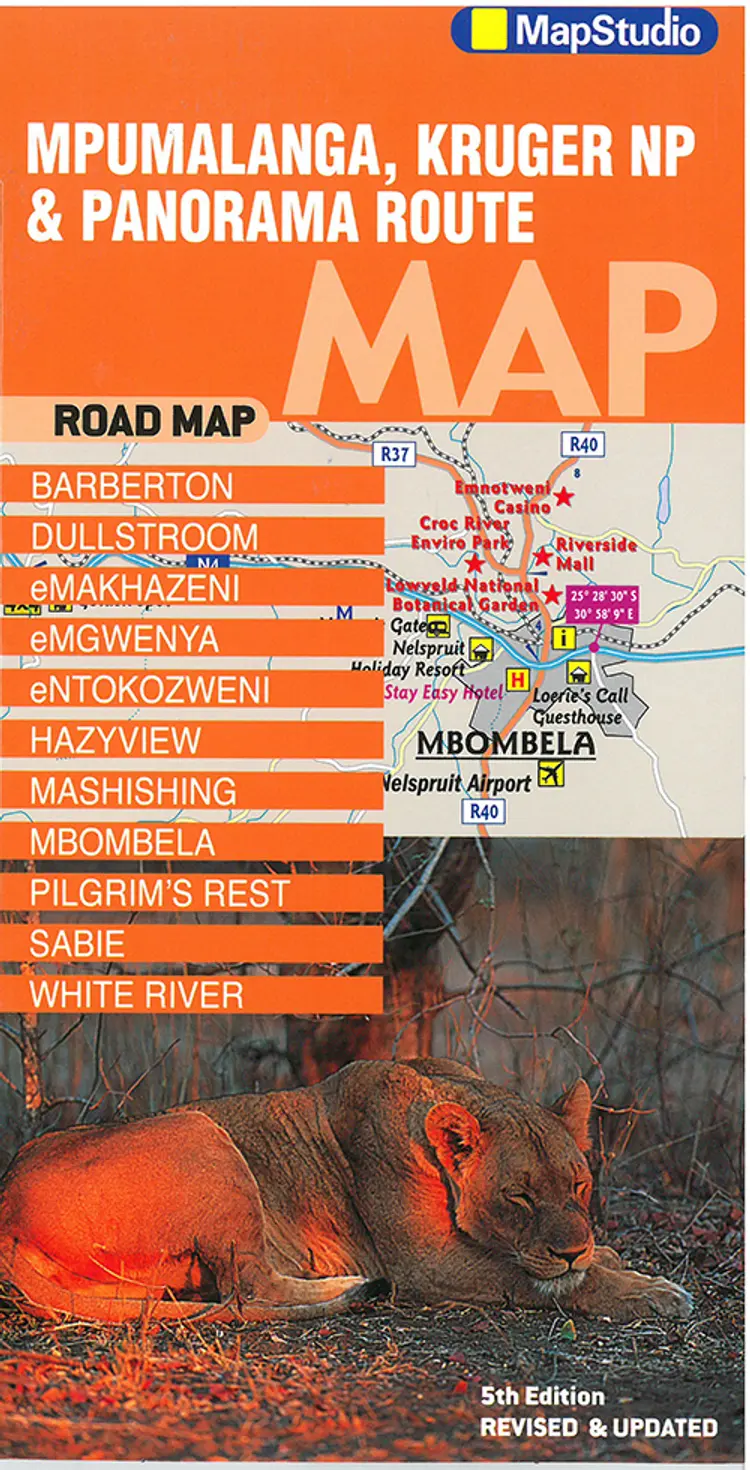 Mpumalanga, Kruger National Park & Panorama Route Road Map