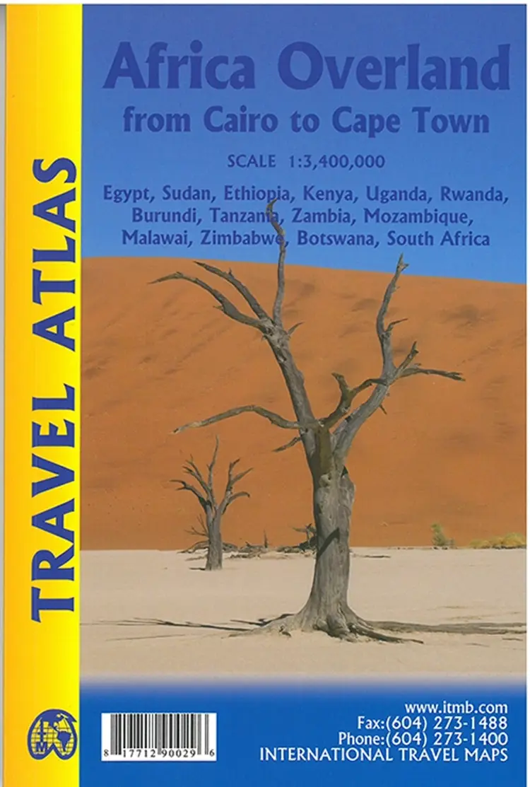 Africa Overland: Cairo to Cape Town Travel Atlas