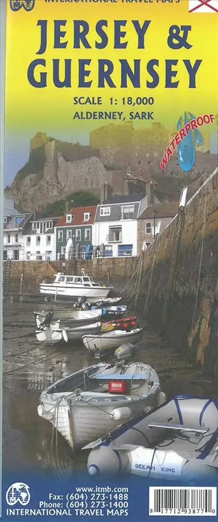 Jersey & Guernsey Travel Reference Map af ITM Publications
