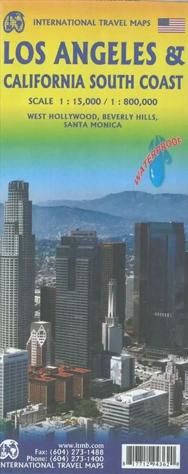 Los Angeles and Southern California Travel Reference Map af ITM Publications