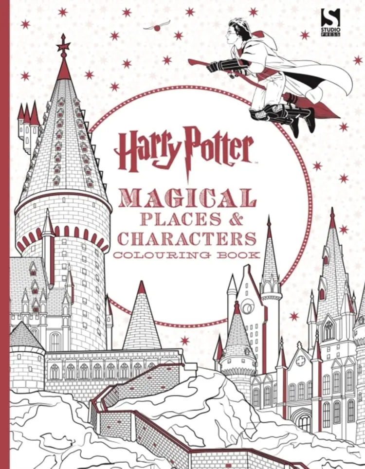 HARRY POTTER MAGICAL PLACES AND CHARACTERS COLOURING BOOK af Warner Brothers