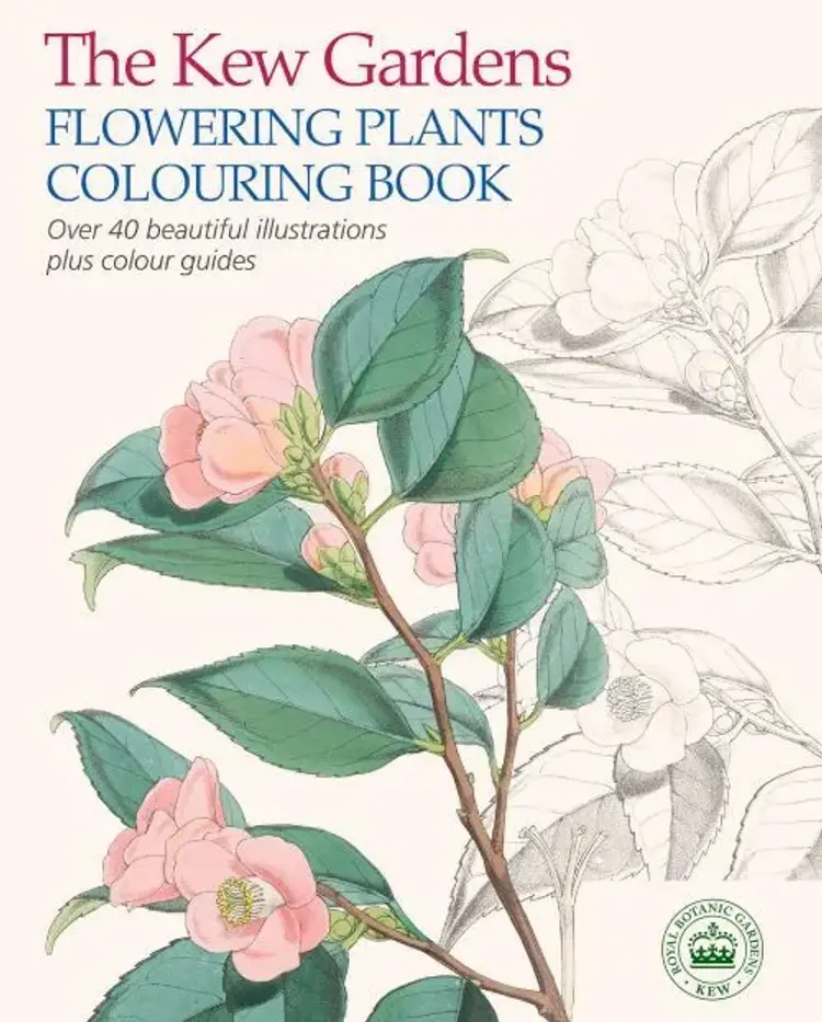The Kew Gardens Flowering Plants Colouring Book: Over 40 Beautiful Illustrations Plus Colour Guides af Royal Botanic Gardens