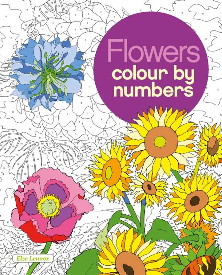 Colour by Numbers: Flowers af Else Lennox