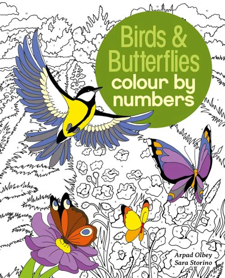 Birds & Butterflies Colour by Numbers af Sara Storino