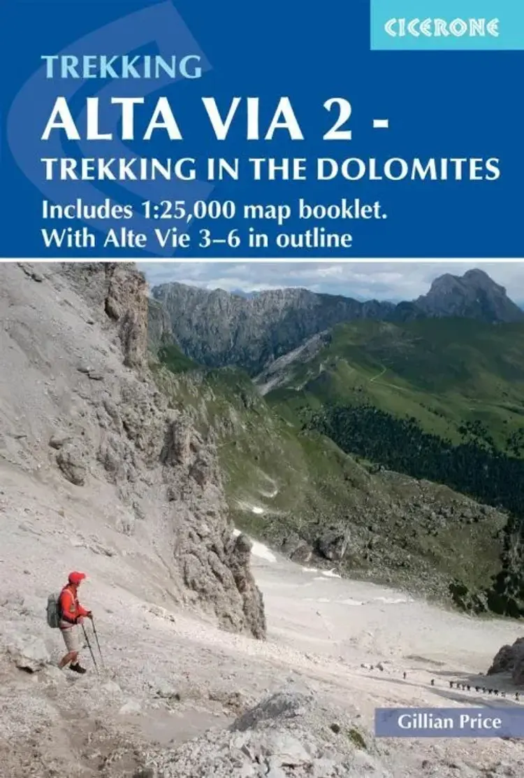Alta Via 2 - Trekking in the Dolomites: Includes 1:25,000 map booklet. With Alta Vie 3-6 in outline af Cicerone
