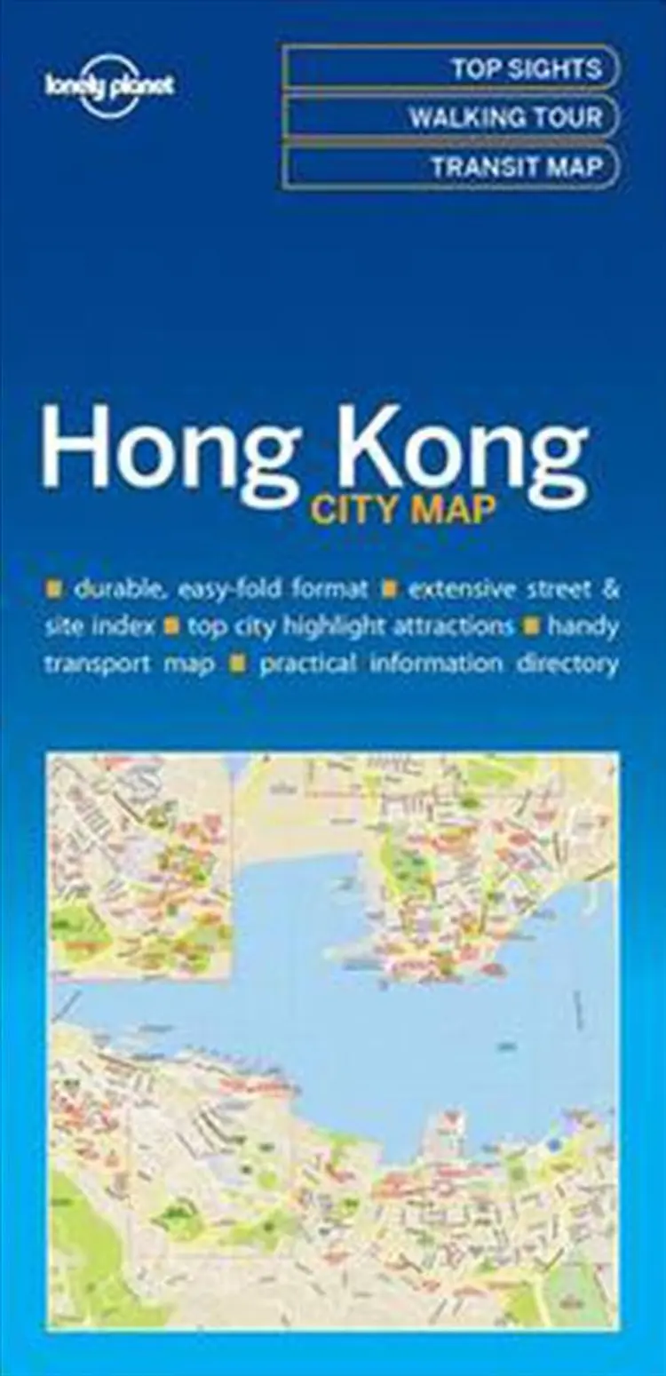 Hong Kong City Map af Lonely Planet