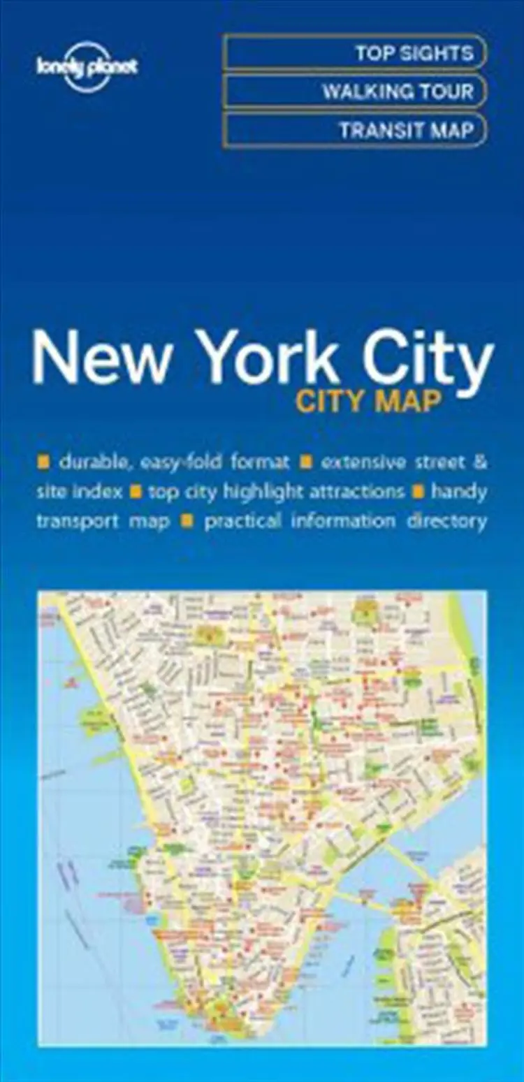 New York City Map af Lonely Planet