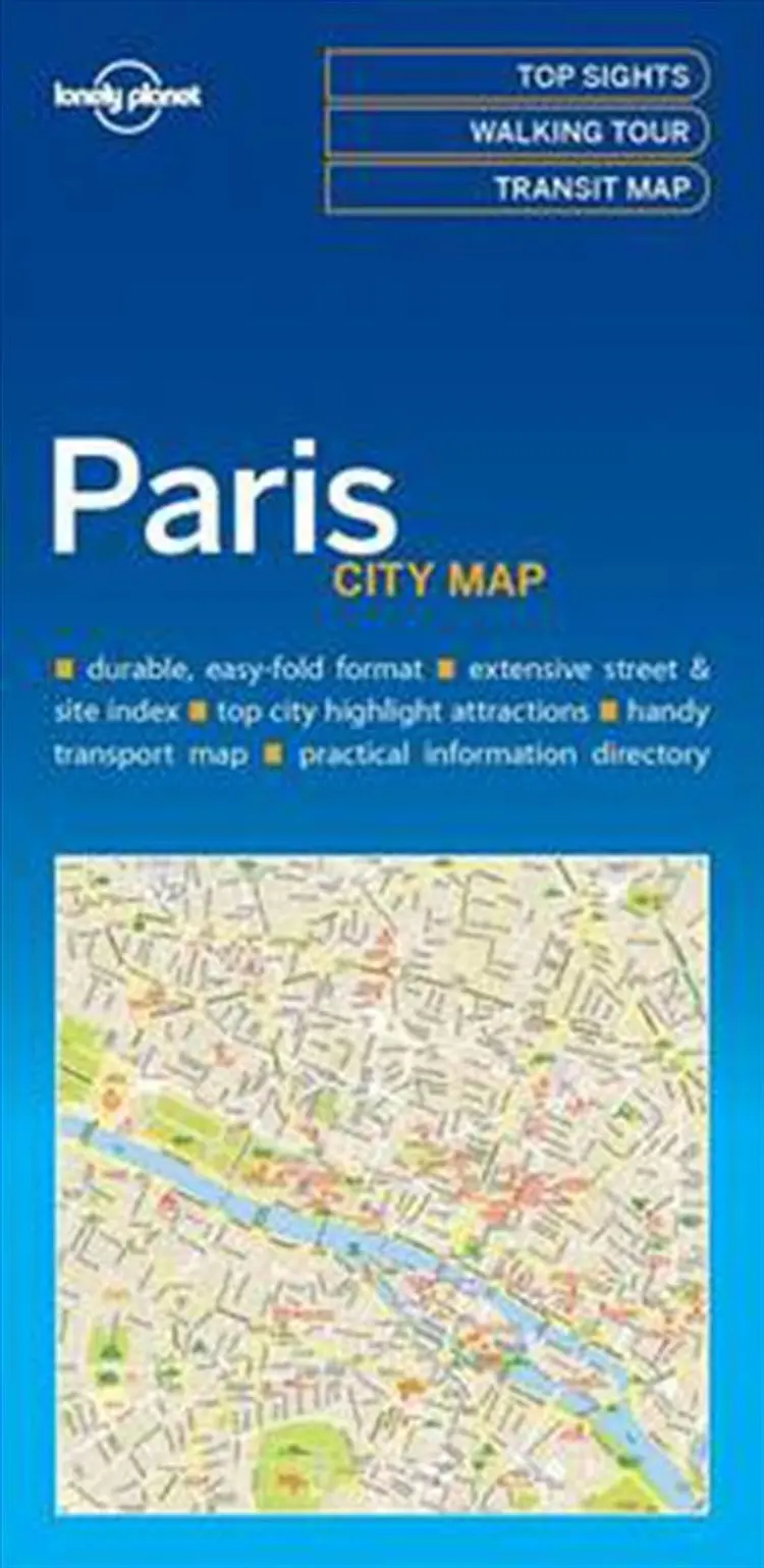 Paris City Map af Lonely Planet