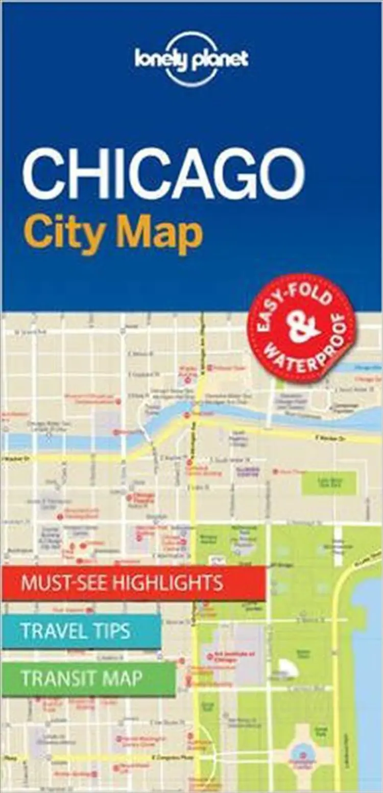 Chicago City Map af Lonely Planet