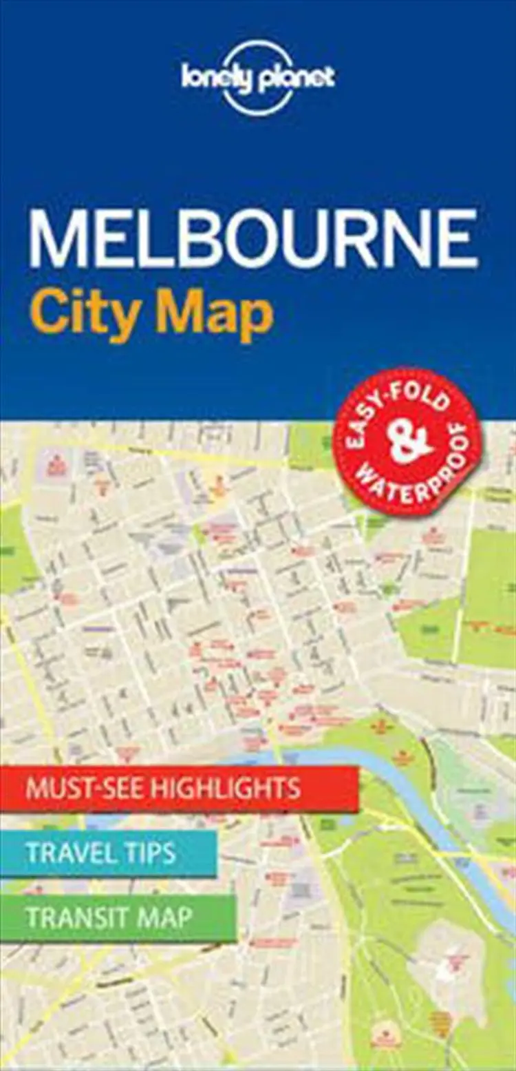 Melbourne City Map af Lonely Planet