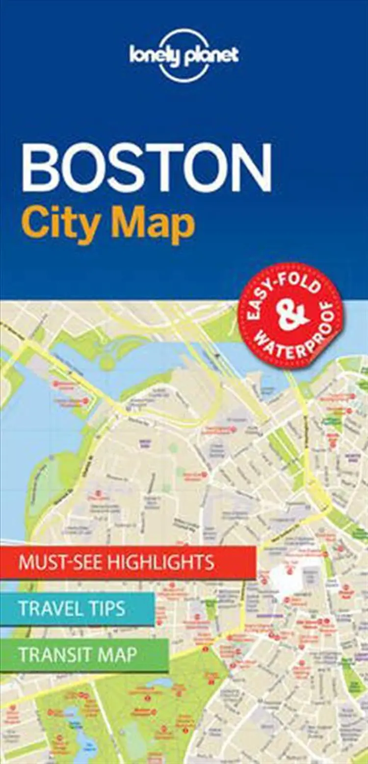 Boston City Map af Lonely Planet