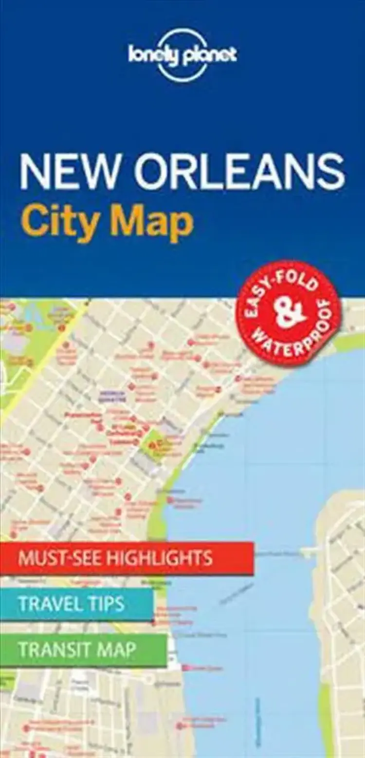 New Orleans City Map af Lonely Planet