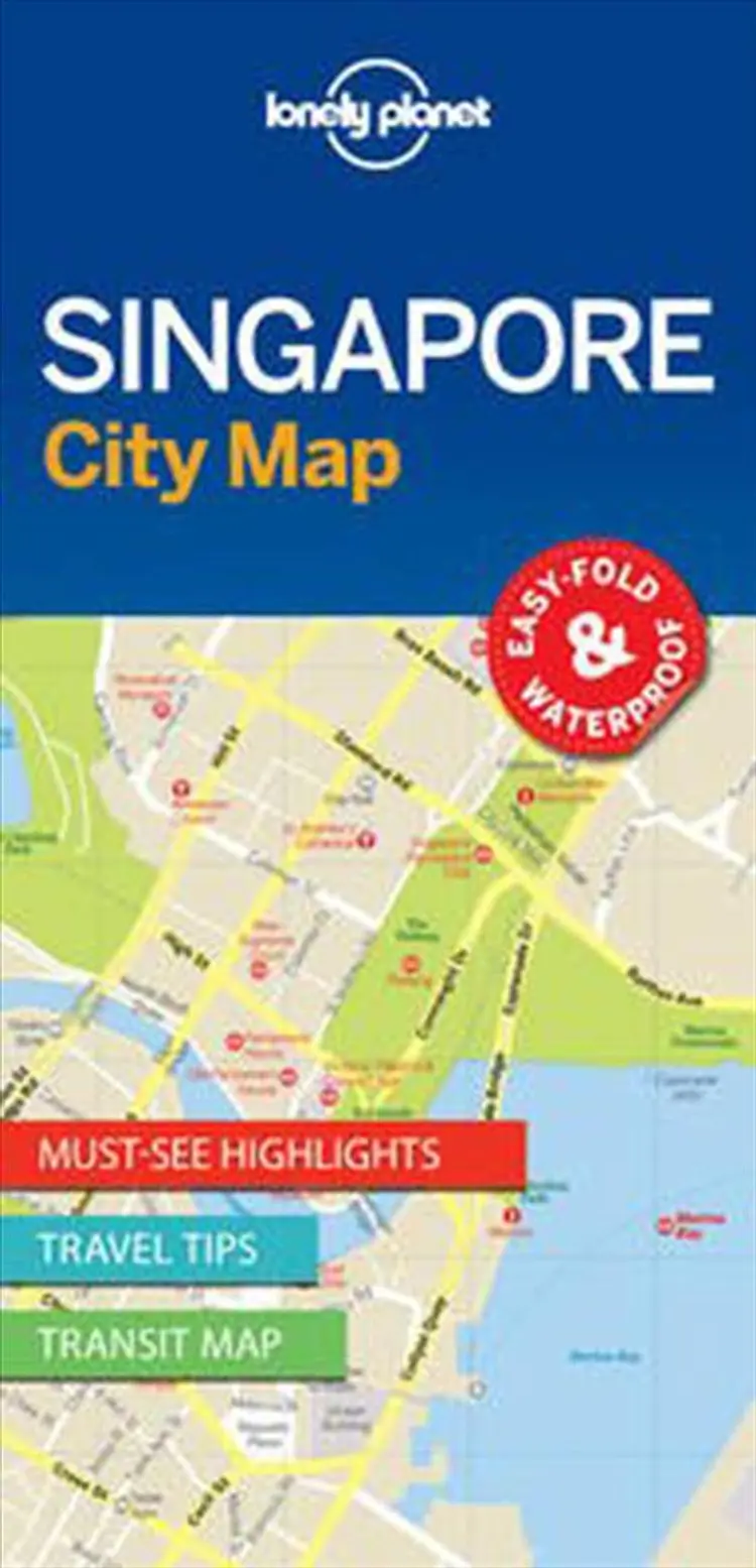 Singapore City Map af Lonely Planet