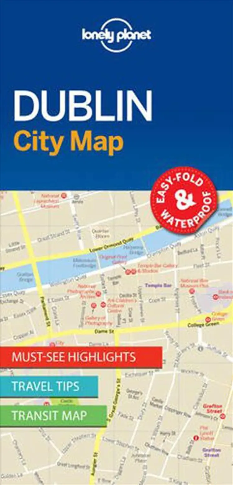 Dublin City Map af Lonely Planet