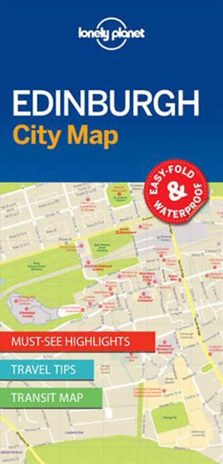 Edinburgh City Map af Lonely Planet