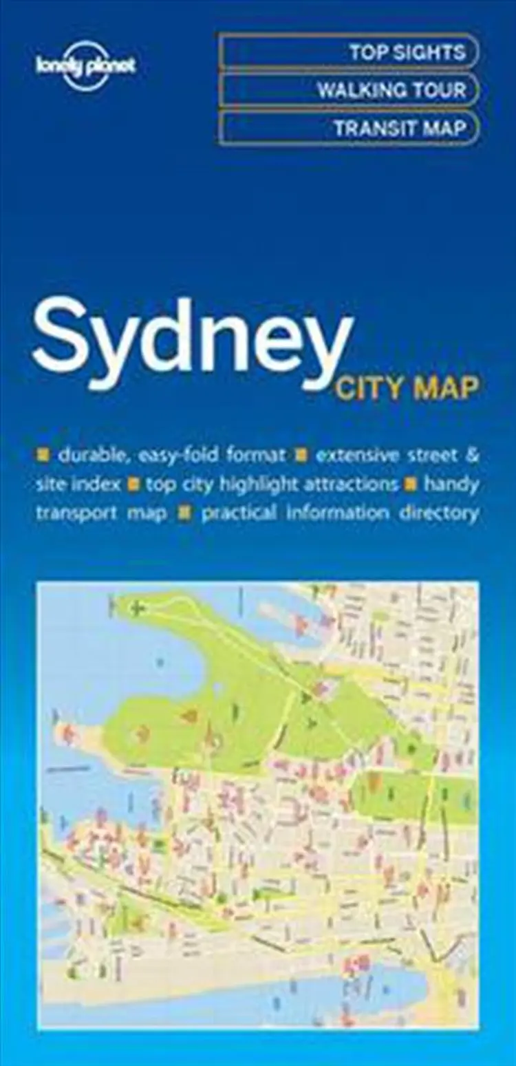 Sydney City Map af Lonely Planet