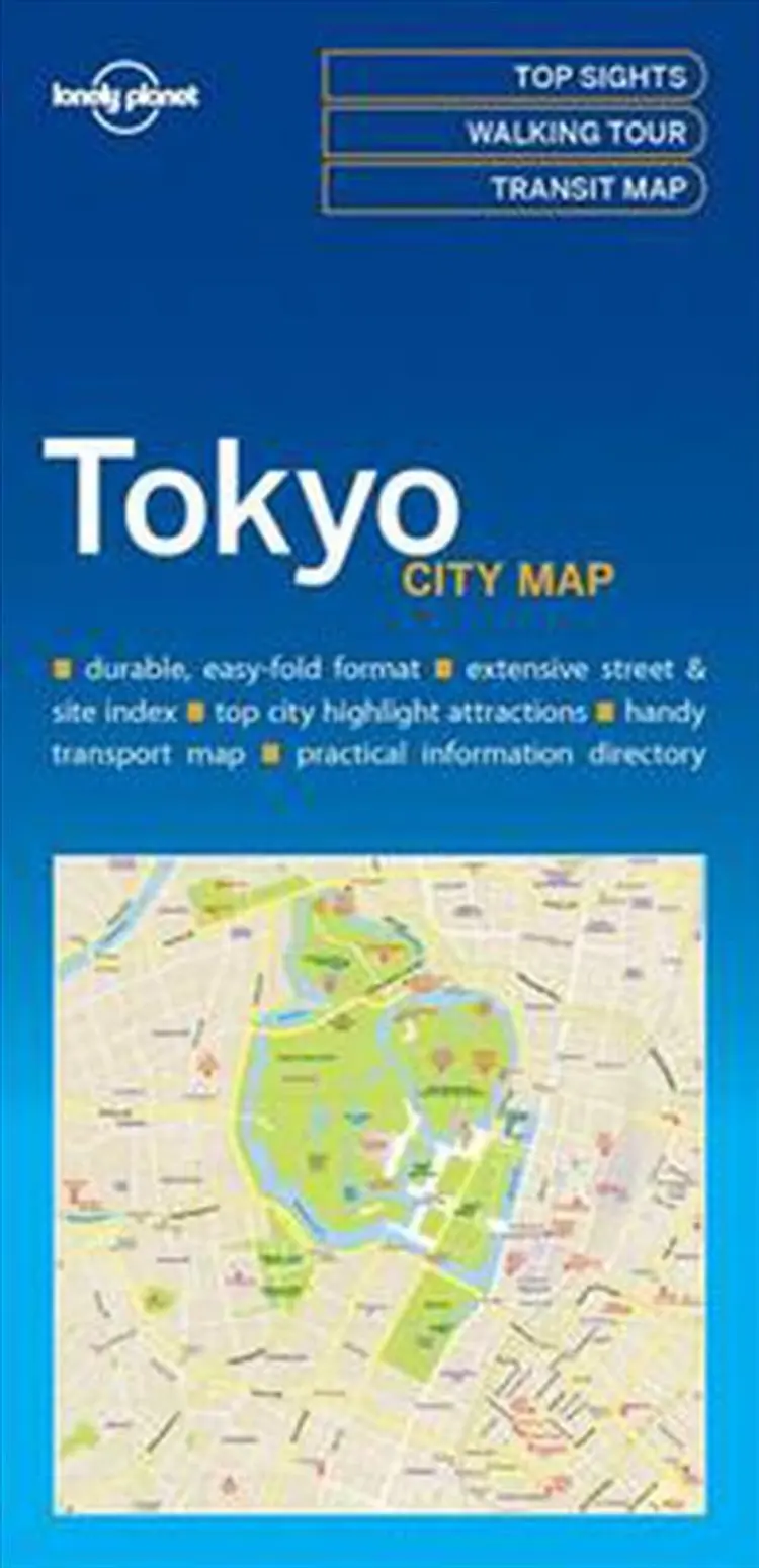 Tokyo City Map af Lonely Planet