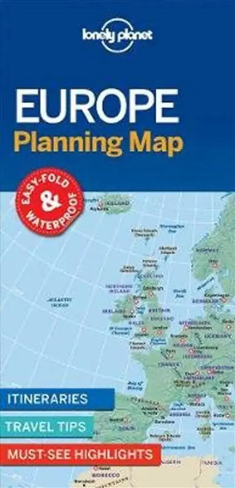 Europe Planning Map af Lonely Planet