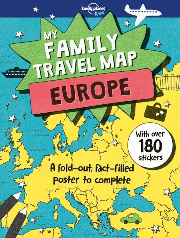 My Family Travel Map Europe af Lonely Planet