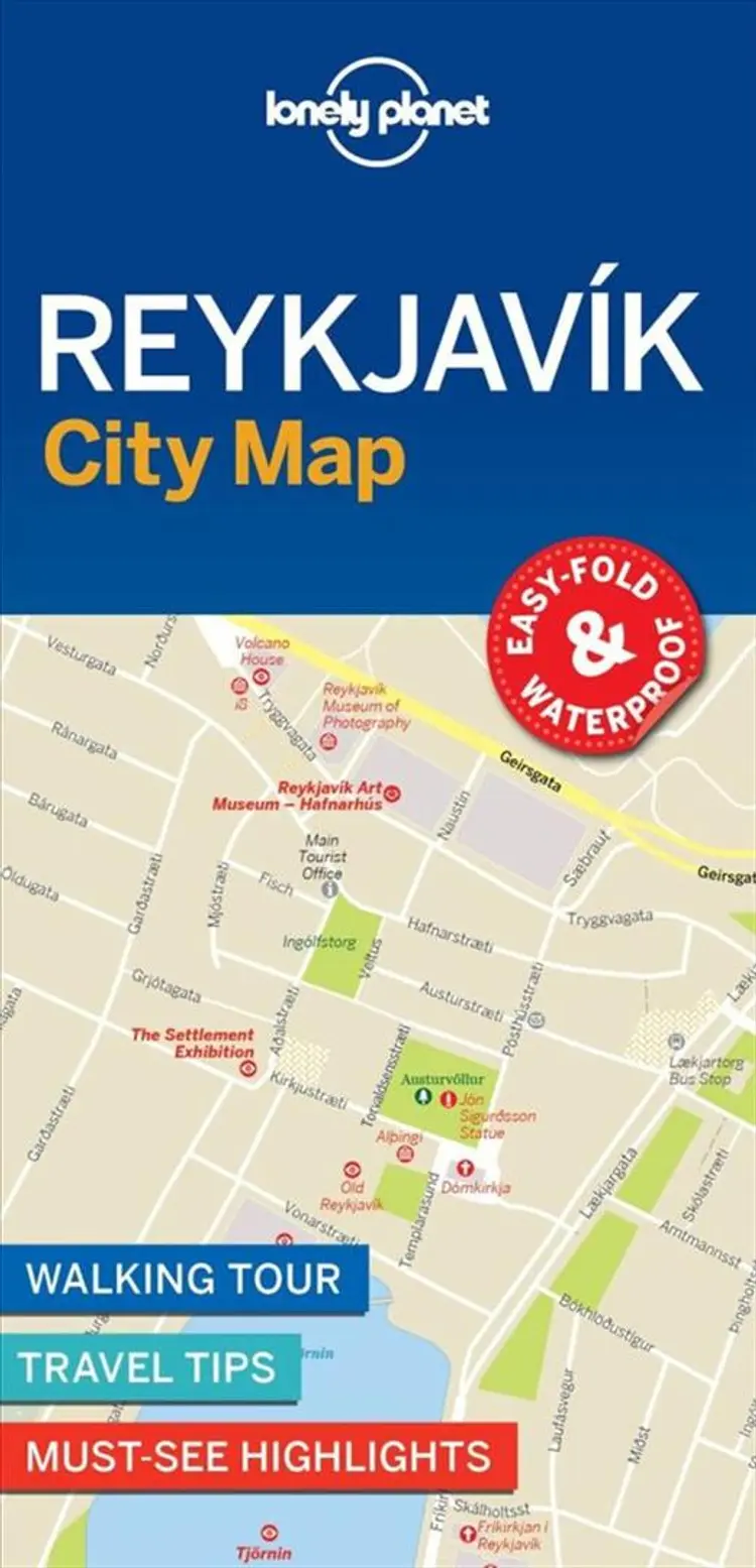 Reykjavik City Map af Lonely Planet