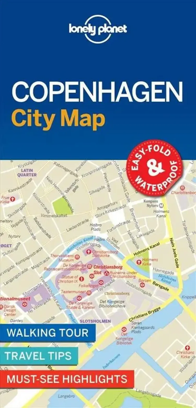 Copenhagen City Map af Lonely Planet