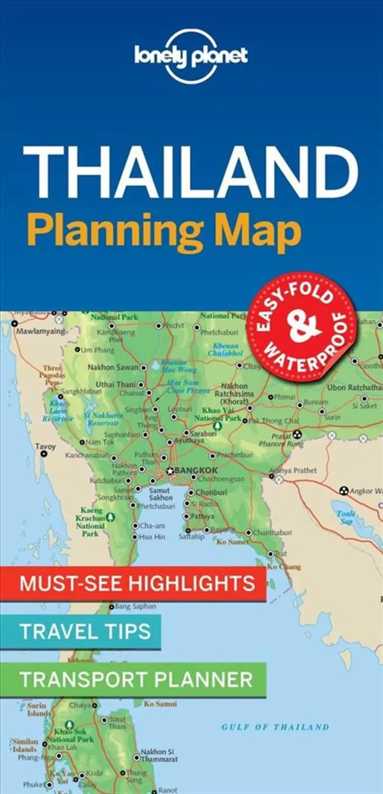 Thailand Planning Map af Lonely Planet