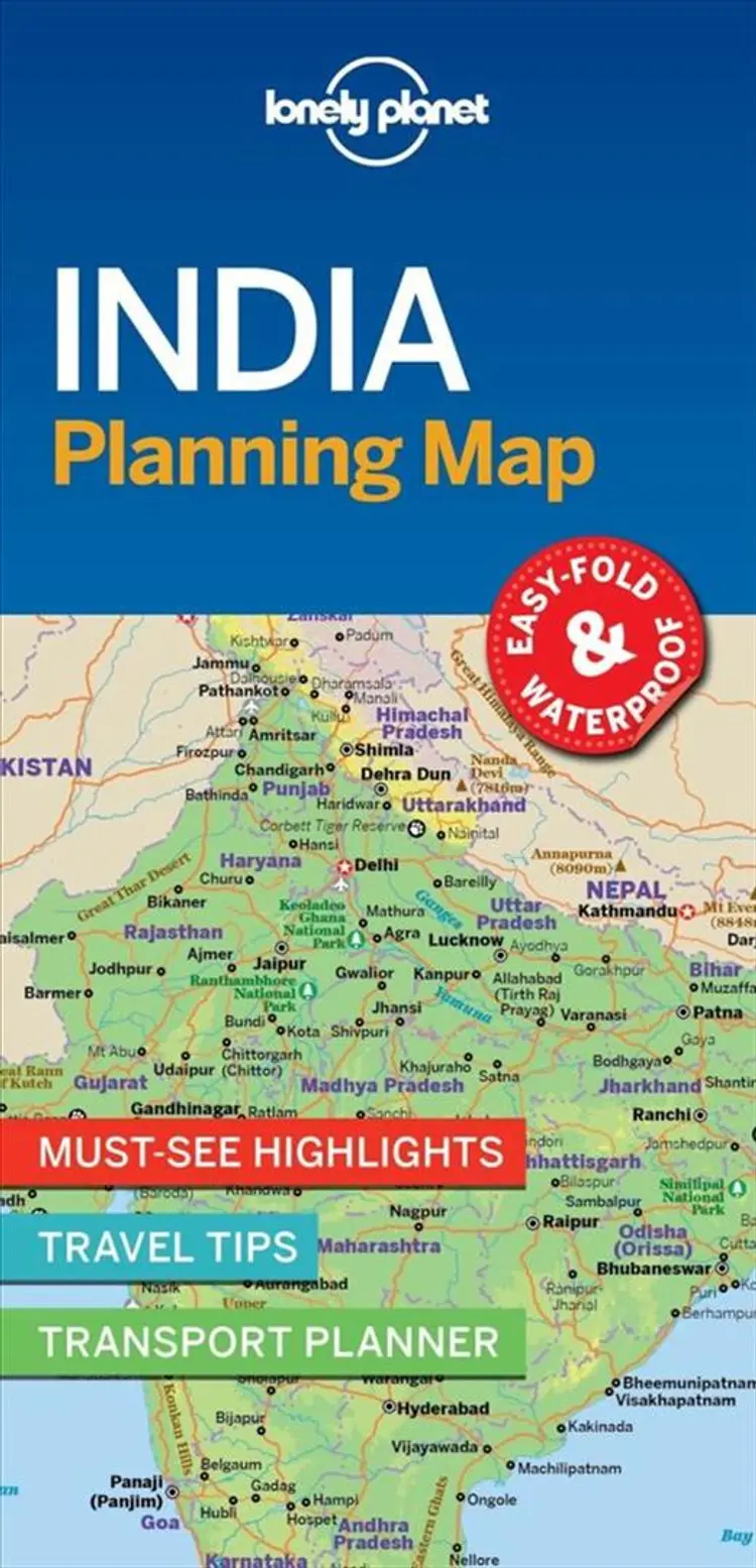 India Planning Map af Lonely Planet